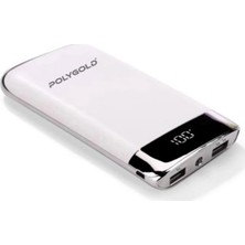 Polygold Powerbank 2.1 Amper Pro Fast Quality Charge Led Ekranlı 10.000mAh PG 7063