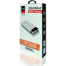 Polygold Powerbank 2.1 Amper Pro Fast Quality Charge Led Ekranlı 10.000mAh PG 7063