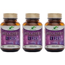 Yurdavit Hidrolize Collagen () Type (Tip) 1-2-3 Hyaluronic Acid Vitamin C 3 Adet 50 Tablet