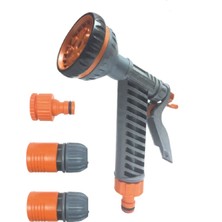 Üzümcü Hortum Ucu Jaklı 6 Fonksiyonlu 4 Parça Sulama Tabanca Seti