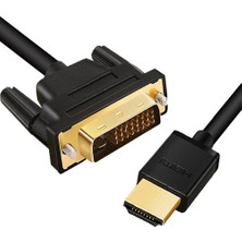 Alfais 4633 HDMI To DVI 24+1 Çevirici Çift Yönlü Monitör Kablosu 3 m