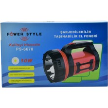 Power Style 10W Şarjlı El Feneri PS-6670