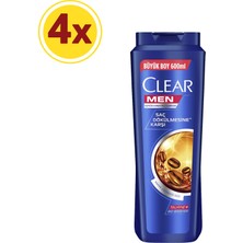 Clear Men Saç Dökülmesine Karşı Şampuan 600 ml x4