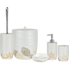 Primanova Seyşel Banyo Aksesuar Seti 5'li Bej