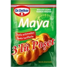 Dr. Oetker Instant Kuru Maya 3' lü 10 gr