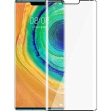 Case Street Huawei Mate 30 Pro Full Kapatan Fiber Nano Ekran Koruma - Siyah