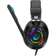 Rampage RM-K20 Amaze Siyah USB 7.1 Noice Cancelling Mic RGB Ledli Oyuncu Mikrofonlu Kulaklık