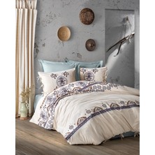 Cotton Box Nostalgic Tek Kişilik Nevresim Takimi Mavera Mavi