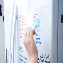 Pi Papers Akıllı Kağıt - 120x300 Cm Şeffaf, 2 Adet Elektrostatik Elektriklenme ile Tutunan Sihirli Tahta Pano