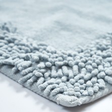 Alanur Home Salina Cotton Makarnalı Yıkanabilir 2'li Paspas Seti Klozet Takımı Gri