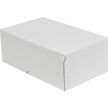 Kolici 17x12,5x7,5cm E-Ticaret Kargo Kutusu -Beyaz 25'li