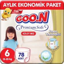 Goon Premium Soft Külot Bez 6 Beden Aylık Ekonomik Paket 78 Adet