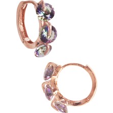 By Barun Emperyıl Topaz Halka Küpe Rose