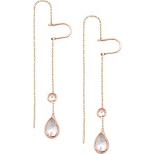 By Barun Mengeçli Damla Küpe Rose