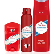 Old Spice Duş Jeli 400 ml + Sprey Deo 150 ml + White W Deo Stick 50 ml