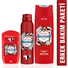 Old Spice Duş Jeli 400 ml + Deo 150 ml + Deo Stick Wolfthorn 50 ml