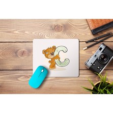 Wuw Ayıcık Desenli C Harfli Mouse Pad