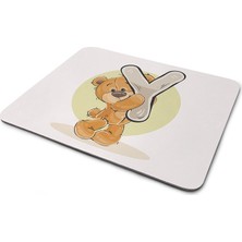 Wuw Ayıcık Desenli Y Harfli Mouse Pad