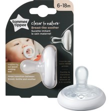 Tommee Tippee Closer to Nature Breast-like  Emzik, 6-18 ay Tekli - Beyaz