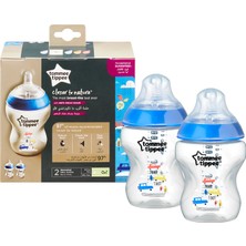 Tommee Tippee PP Closer to Nature Biberon, 260 ml x 2 - Mavi