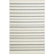 Eko Halı Mondo Md 02 Gümüş Yıkanabilir Çift Taraflı Pamuk Kilim