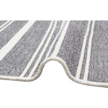Eko Halı Mondo Md 02 Gümüş Yıkanabilir Çift Taraflı Pamuk Kilim