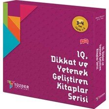 IQ Dikkat ve Yetenek Geliştiren Kitaplar Serisi 3-4 Yaş Level 1-2 (6 Kitap Takım)