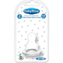 BabyTime Silikon Damaklı Biberon Emziği