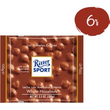 Ritter Sport Fındıklı Tablet Çikolata 100 G - 6 Paket