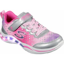 Skechers POWER PETALS-PAİNTED DAİSY Büyük Kız Çocuk Gri Işıklı Spor Ayakkabı - 20335L SLPK