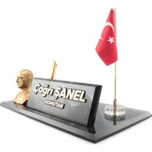 Reklam Atay Kişiye Özel Atatürk Biblo Kabartma Yazı Masaüstü İsimlik