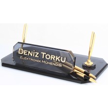 Reklam Atay Kişiye Özel Kristal Masa İsimliği