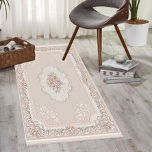 Halı Home Halı Orkis Koleksiyonu 9713A Kemik Saçaklı Halı 150 x 233 cm