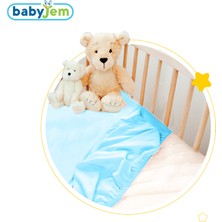 Babyjem Lastikli Bebek Çarşafı Mavi