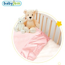 Babyjem Lastikli Bebek Çarşafı Pembe