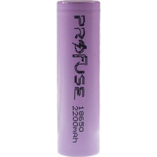 Profuse 3.7V 2200MAH 18650 Li-Ion Şarjlı Pil - Başsız