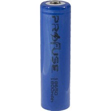 Profuse 3.7V 1800MAH 18650 Li-Ion Şarjlı Pil - Başlı