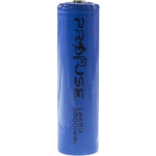 Profuse 3.7V 2500MAH 18650 Li-Ion Şarjlı Pil - Başlı