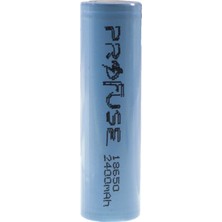 Profuse 3.7V 2400MAH 18650 Li-Ion Şarjlı Pil - Başsız