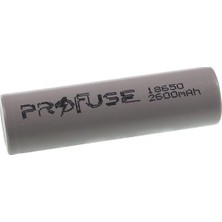 Profuse 3.7V 2600MAH 18650 Li-Ion Şarjlı Pil - Başsız