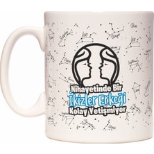 Rock'n Fox Nihayetinde Bir Ikizler Burcu Erkeği Kolay Yetişmiyor Burç Tasarım Kupa Bardak