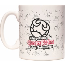 Rock'n Fox Nihayetinde Bir Yengeç Burcu Kadını Kolay Yetişmiyor Burç Tasarım Kupa Bardak