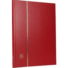 Leuchtturm Pul Defteri Basic Beyaz Zemin Sert Kapak 8 Yaprak 16 Sayfa Kırmızı A4