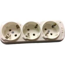 Viko Leylak Üçlü Kablosuz Ups Grup Priz