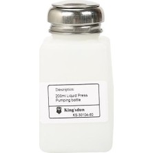 Kingsdun KS-30104-60 Sıvı Dağıtıcı Plastik Şişe 200ML