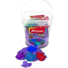 Heroes Kovalı Kinetik Kum 500 gr Mor