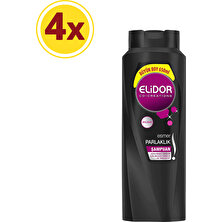 Elidor Esmer Parlaklık Saç Bakım Şampuanı 650 ml x4