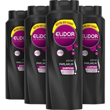 Elidor Esmer Parlaklık Saç Bakım Şampuanı 650 ml x4