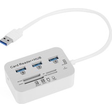 TX USB 3.0 HUB Çoklu Kart Okuyucu ve 3xUSB 3.0 Çoklayıcı (TXACUCR340)