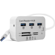 TX USB 3.0 HUB Çoklu Kart Okuyucu ve 3xUSB 3.0 Çoklayıcı (TXACUCR340)